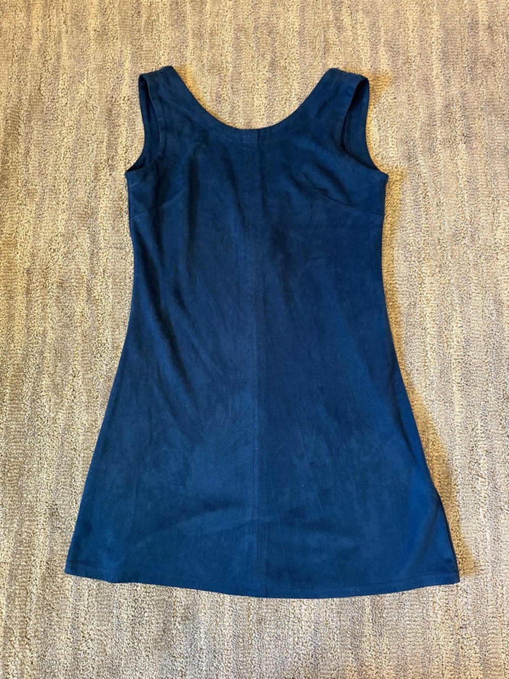 Scoop Neck Mini Dress in Deep Navy